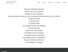 Tablet Screenshot of crittendenpartners.com